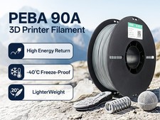eSUN PEBA 90A Flexible 3D Printer Filament 1.75mm 0.8kg Lightweight for Footwear picture
