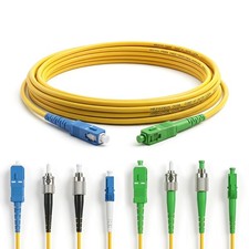 Simplex Single-mode APC/FC to UPC/ FC Fiber Optic Patch Cords 2PCS 20M picture