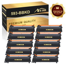 10-Pk/Pack E310 Toner Cartridge For Dell E310DW E515DN E515DW E514DW 593-BBKD picture