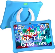 Kids Tablet 10 inch Android Tablets 32GB / 64GB ROM with Shockproof Blue & Pink picture