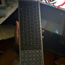 Slim Gray Wireless Full Size Keyboard English QWERTY (Standard) picture