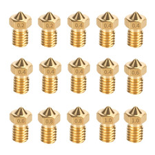 15PCS Brass Nozzles Kit for Anycubic Kobra, 3D Printer 7PCS 0.4Mm Nozzles and 2P picture