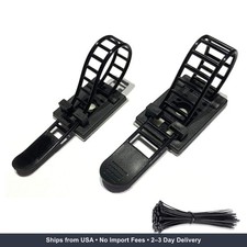 50pcs 2 Sizes Adjustable Adhesive Cable Ties Cable Clips Wire Strap Cord Clamp f picture