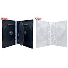 STANDARD Quad 4 Disc DVD Cases 14MM (4 DVD) Lot picture