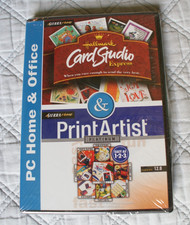 Hallmark Card Studio Express V1 & Print Artist Platinum V12 CD ROM Win 95/98 NEW picture