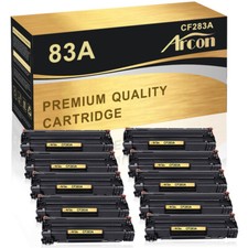 1-10 PK CF283A Toner Cartridge Compatible With HP 83A LaserJet M127fs M127fw lot picture