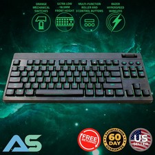 Razer BlackWidow V4 Low-profile TKL Orange Mechanical Switches Gaming Keyboard picture