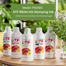 DTF Ink 1000ML for Epson i3200 XP600 DX5 Heat Transfer Textile Pigment Ink CMYKW picture