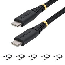 3 ft. 60W USB-C Laptop Charging Cable - Black - Pack of 5 #USB2CC3FNCBR5PK picture