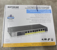 Netgear GS108PP-100NAS 8-Port Gigabit PoE+ Switch Brand New Factory Sealed picture