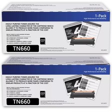 2PK TN660 Toner Cartridge For Brother TN630 MFC-L2700DW MFC-L2740DW DCP-L2540DW picture