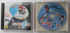 Topps CybrCard CD Rom Marcus Allen NFL Alex Rodriguez MLB PC Windows 3.1 95 Mac picture