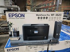 Epson WorkForce Pro WF-3820 All-in-One Inkjet Printer Water Damaged Box Open Box picture