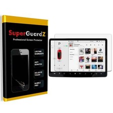 3X SuperGuardZ Clear Screen Protector Shield Guard For Tesla Model Y / Model 3 picture