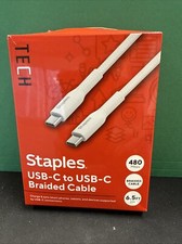 Staples Tech 6 Ft Device Cable USB-C To USB-B picture