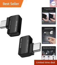 Versatile 90-Degree USB-C Extender 2-Pack, Ideal for MacBook & Galaxy Devices picture
