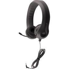 Hamilton Buhl Kid's Flex-Phones TRRS Headset with Microphone BLACK KFX2BLK picture