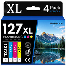 127XL 4PK 4 Color Photo Ink Cartridge WorkForce 60 545 645 WF-3520 WF-3540 7010 picture