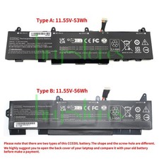 53Wh/56Wh CC03XL Battery for HP EliteBook 830 835 840 845 850 855 G8 L78555-005 picture