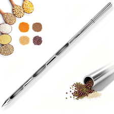 Grain Probe Sampler – 304 Stainless Steel Double Tube Rotary Tool for Powder, Fe picture
