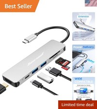 Versatile 7-in-1 USB-C Hub for Mac and Windows: HDMI, Power Delivery & More picture