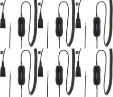 6 Jabra GN1200 Smart Coil Direct Connect Contact Center 6IN Cord Adapter picture
