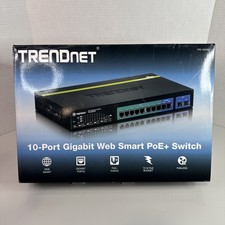 TRENDNET TPE-1020WS 10-PORT GIGABIT POE+ SMART ETHERNET NETWORK SWITCH picture
