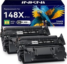 148X 148A Toner Cartridge 2-Pack High Yield With Chip for HP 4001 4101 Black picture