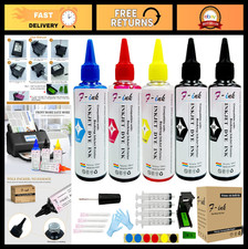 5 Ink Refill Bottles Compatible with HP 67XL 65XL 667XL 21XL 22XL - Eco-Friendly picture