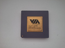 Via C3 750AMHz extreme rare C3 750Mhz 100x 7.5 vintage CPU GOLD picture