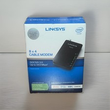 Linksys CM3008 DOCSIS 3.0 Up To 343 Mbps 8 x 4 Cable Modem New Factory Sealed picture