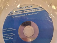 NEW DELL MediaDirect 3 Reinstall DVD W/ Owner's Manual, # 0JP969 NIP - SEALED picture