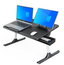 Lap Desk for Bed X-Large Foldable Laptop Table Adjustable Height Angle with picture
