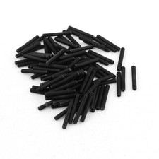 100Pcs Black M3 x 20mm Alloy Steel Hex Socket Set Grub Screws Headless Cup Point picture