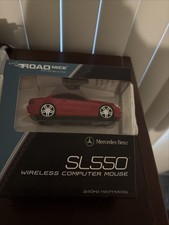 The Original Road Mice Red Mercedes SL550 Wireless Optical Mouse with headlights picture