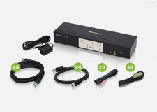 Iogear GCS1934 4-Port Displayport 1.2 KVMP w/ Built-In USB 3.1 Gen 1 Hub & Audio picture