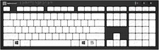Logickeyboard with Braille 6 dot Alphabet • Slimline Nero for PC picture