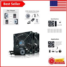 Durable 120mm Axial Muffin PC Fans, 2-Pack – Quiet, Reliable Cooling Solution picture