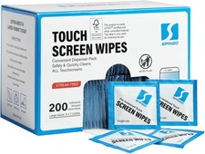 200 Count Screen Cleaner Wipes for Electronics Phones Tablets Touchscreens picture
