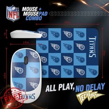 SOAR NFL Wireless Mouse and Mouse Pad Checkered picture
