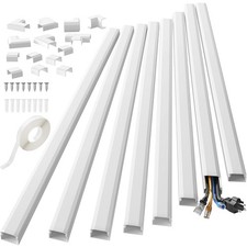 Yecaye 125in Cord Hider, Large Cord Covers for Wires on Wall, Cable Managemen... picture