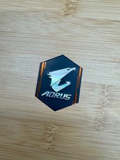 Genuine GIGABYTE AORUS Metal Case Badge Sticker - New - X870 Motherboard Series picture