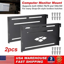 2x Computer Monitor Mount For Snap-On Hutch Toolbox VESA 75/100 EPIQ Masters picture