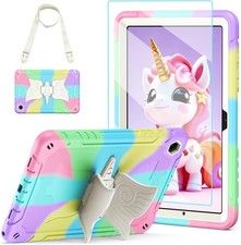 Case for Samsung Galaxy Tab A11 Plus 2025 - Kids Cover with Unicorn Stand & Stra picture
