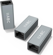 RJ45 Ethernet Coupler 3 Pack - in Line Coupler for Cat7/Cat6/Cat5E/Cat5 Cable Ex picture