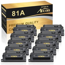10 Pack CF281A 81A Toner Compatible With HP LaserJet Enterprise M604 M630f M605 picture