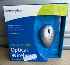NEW SEALED Kensington Mouse in a Box Optical Wireless Five Button Gray picture