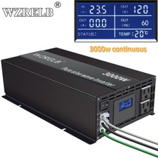 3000W Pure Sine Wave Power Inverter 24V 110V 120V Solar Home System Camp Motor picture
