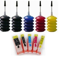 Refillable ink cartridges for Canon PGI-5BK CLI-8 iP4200 iP4300 iP4500+5x30ml picture