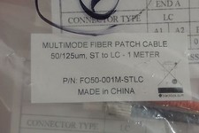 Black Box FO50-001M-STLC MultiMode Fiber Patch Cable LOT OF 6 picture